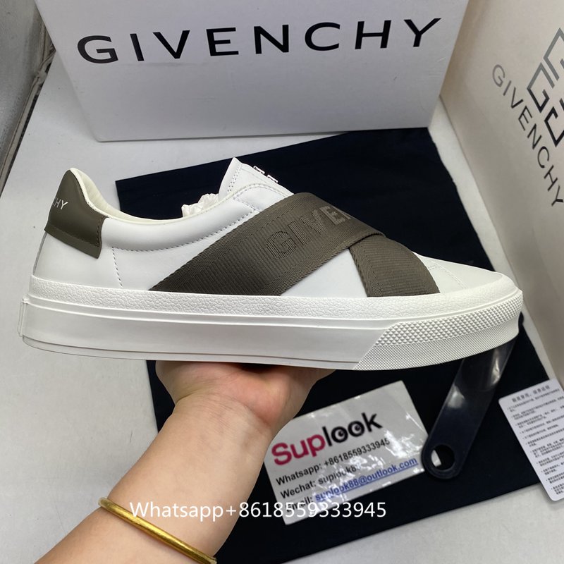 Givenchy City Sport sneakers in leather with double webbing strap (5)