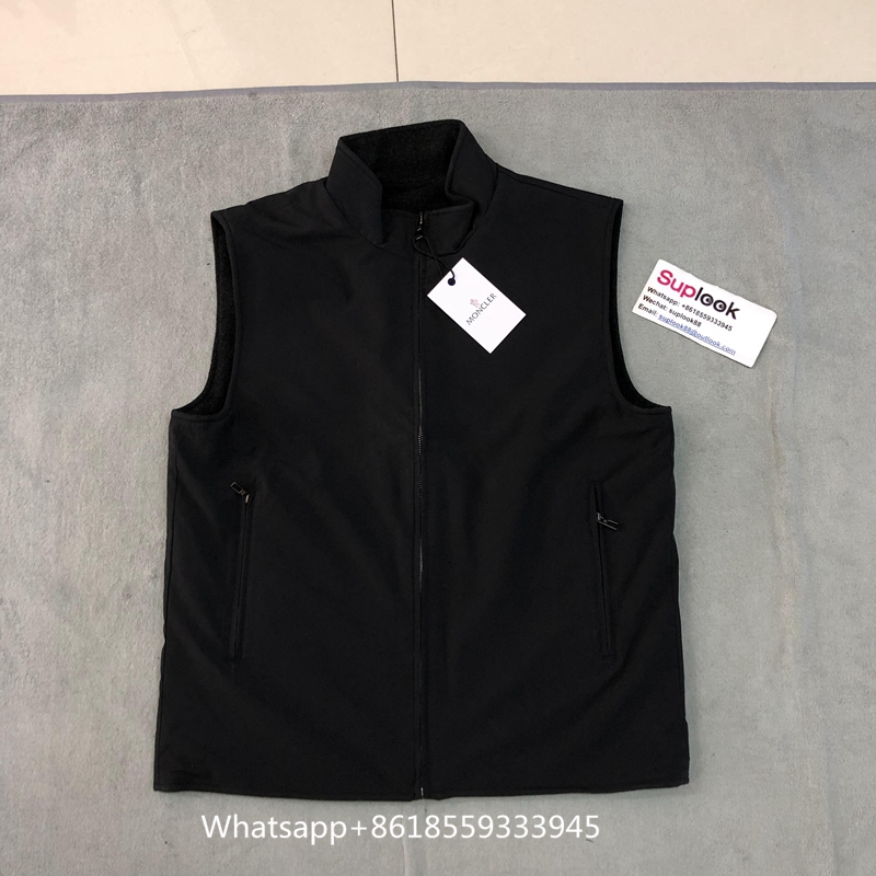 Moncler X Loro Piana Men's Cashmere Reversible Gilet Black (3)