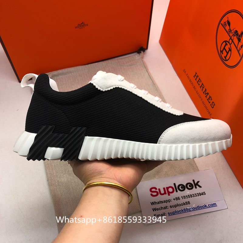 Hermes Bouncing sneaker Noir Blanc (4)