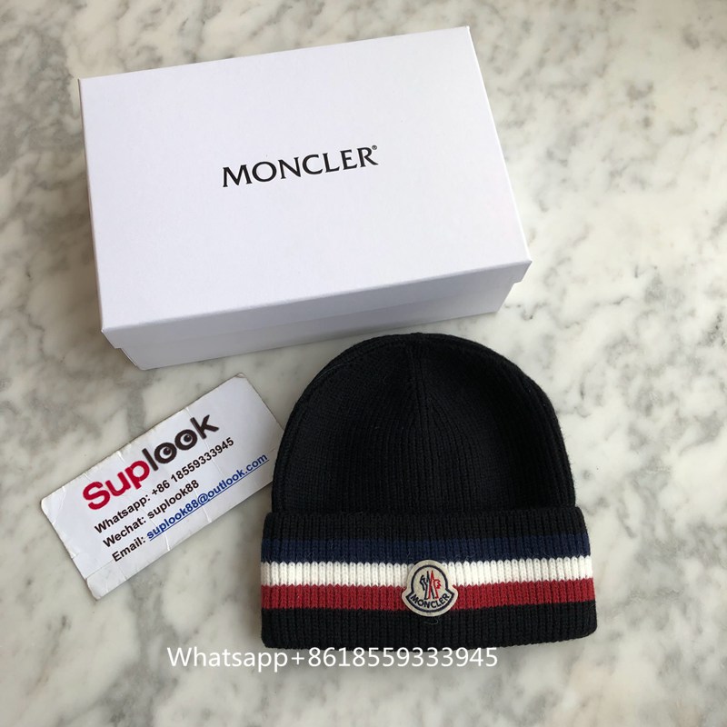 MONCLER TRICOLOUR WOOL BEANIE (2)