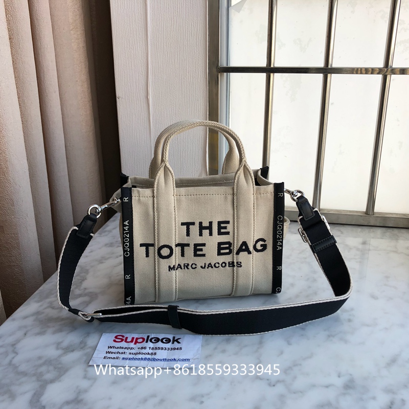 MARC JACOBS The Jacquard Small Tote Bag Warm SandNickel (2)