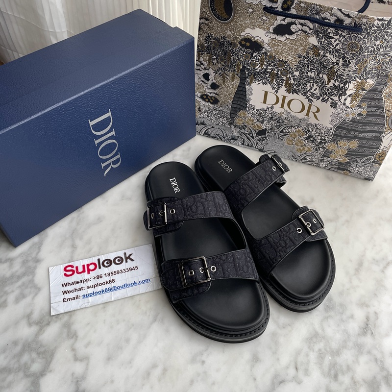 Dior Aqua Sandal Black Dior Oblique Jacquard (3)