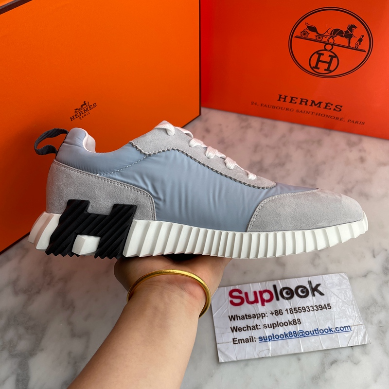 Hermès Bouncing Sneaker Gris Nuage (4)
