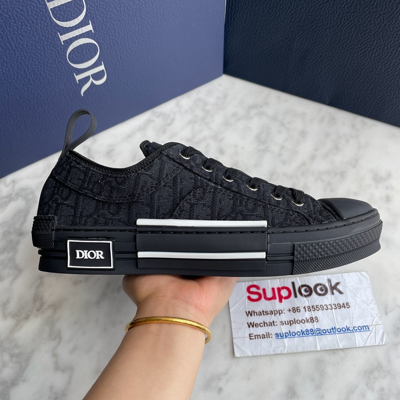 Dior B23 League Low Top Sneaker Black Dior Oblique Jacquard (4)