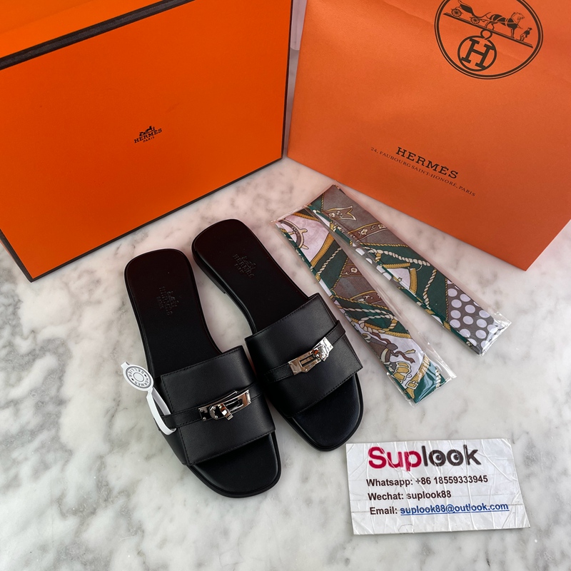 Hermes Giulia sandal Noir (3)