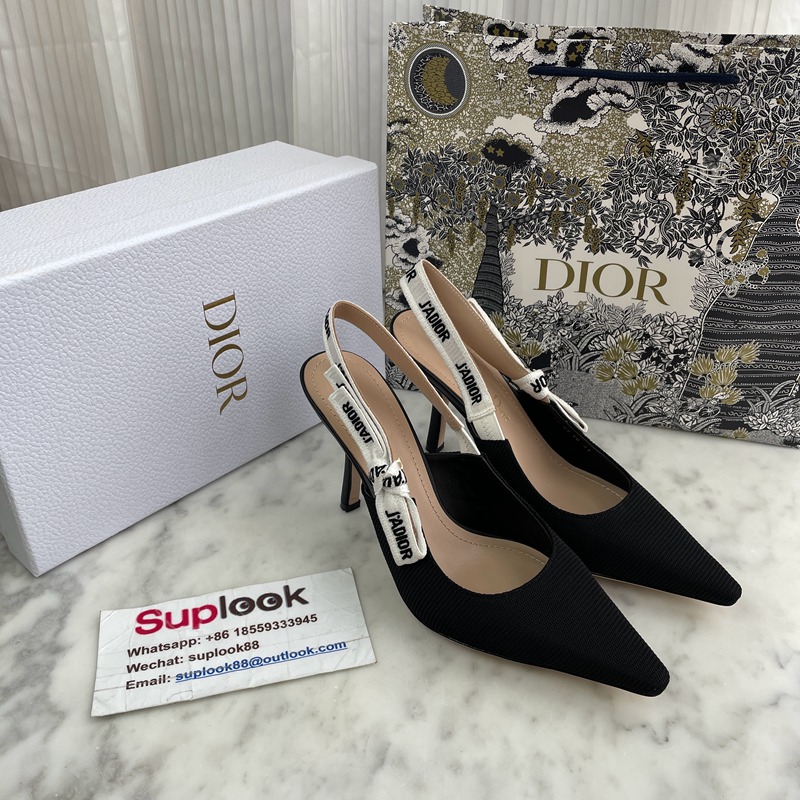 Christian Dior Slingback Pumps Black (3)