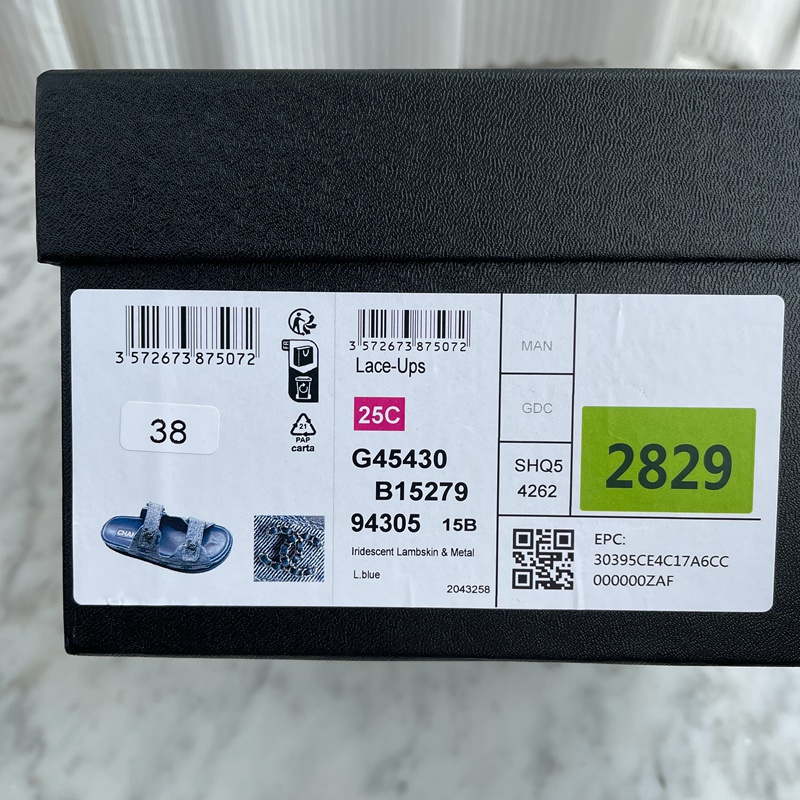 Chanel Mules Denim Blue (1)