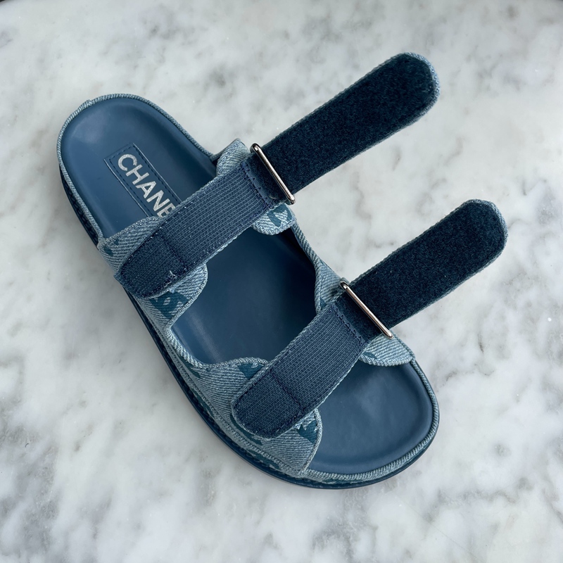 Chanel Mules Denim Blue (11)