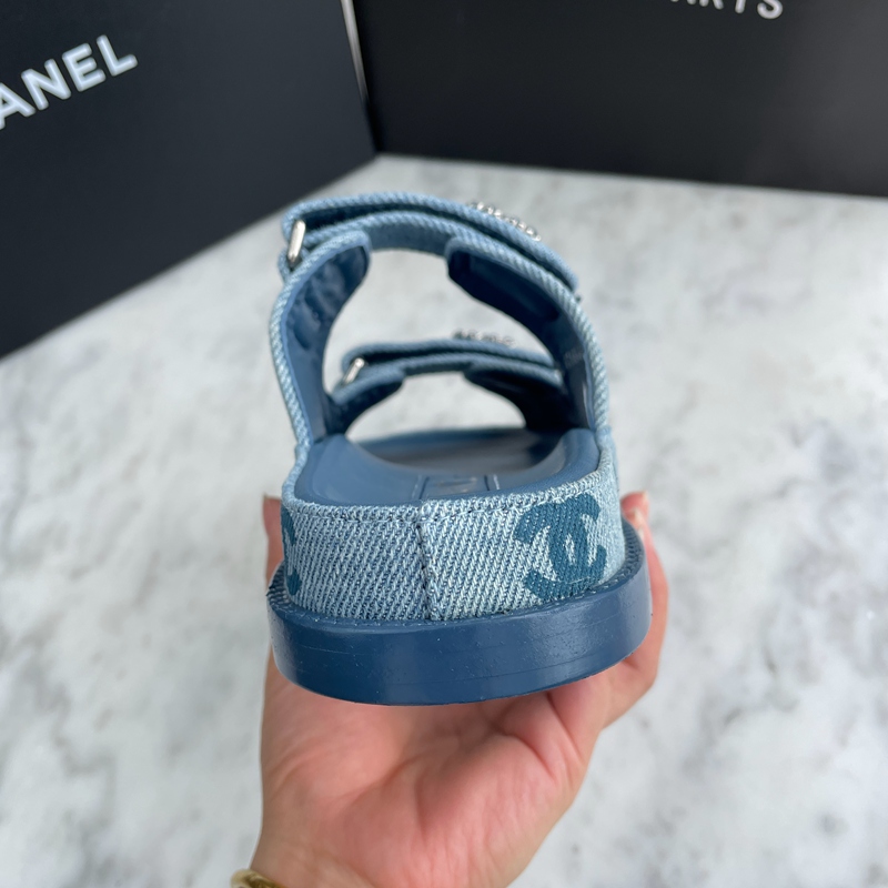 Chanel Mules Denim Blue (15)