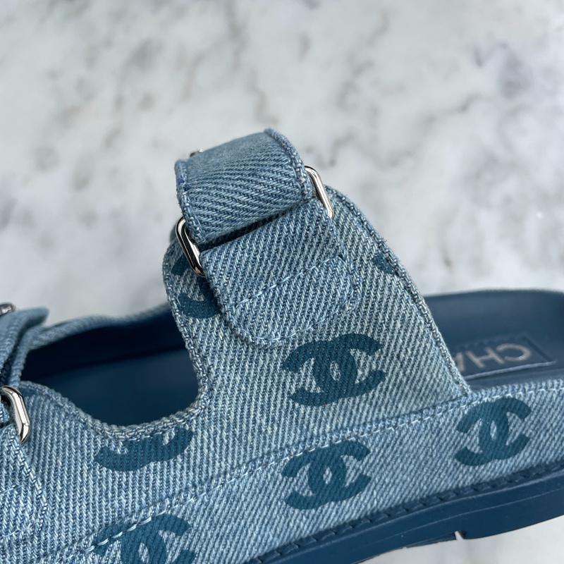 Chanel Mules Denim Blue (17)