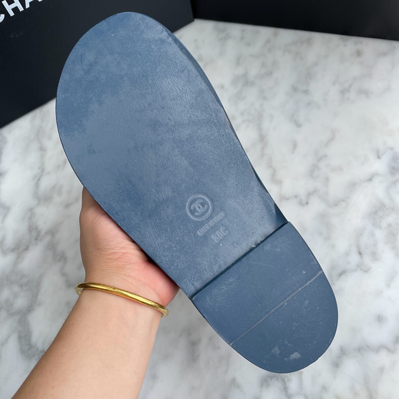 Chanel Mules Denim Blue (18)