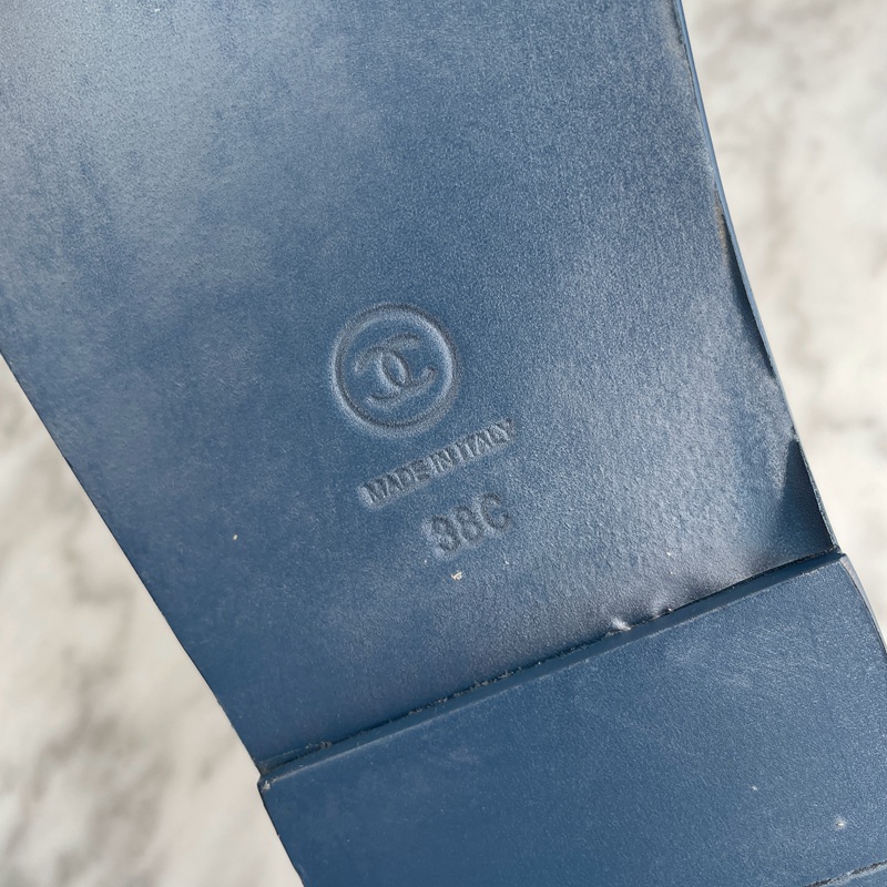 Chanel Mules Denim Blue (19)