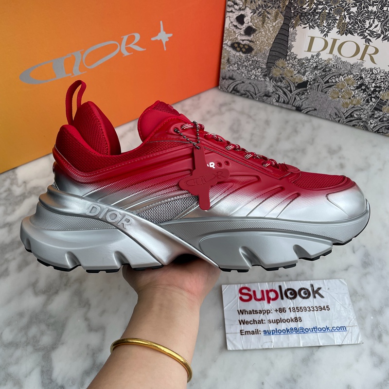 Dior and Lewis Hamilton B44 Blade Sneaker Gradient Red and Silver (4)