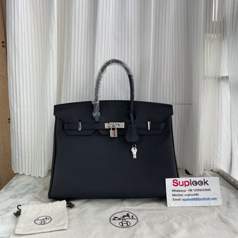 Hermès Birkin 35 Black Togo Palladium Hardware (2)