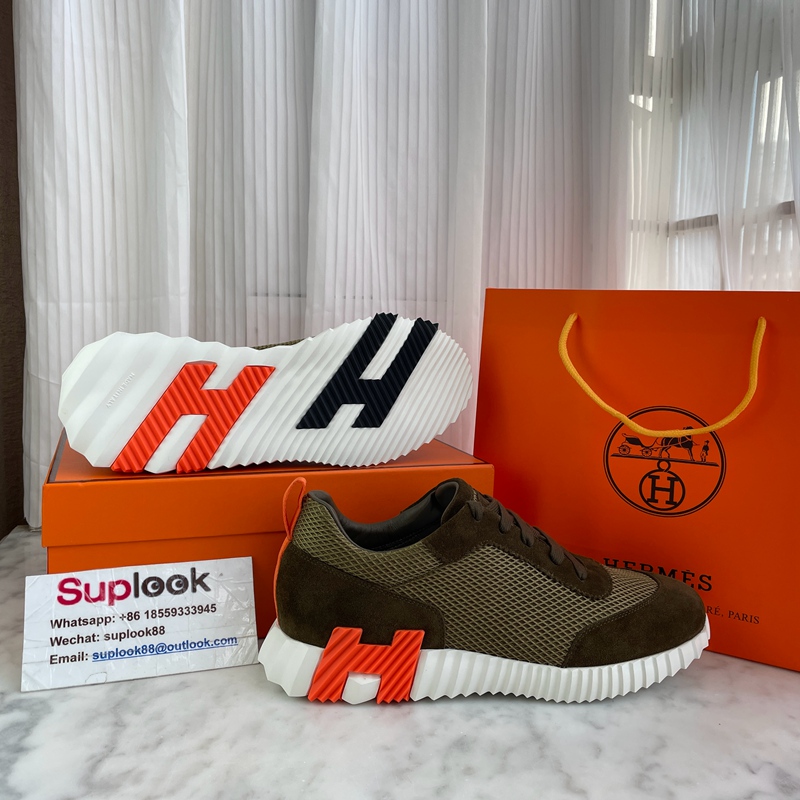 Hermès Quicker Sneaker Olijfgroen (3)