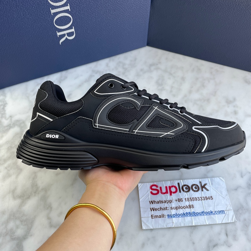 Dior B30 Countdown Sneaker Black Technical Mesh and Black Technical Fabric (5)