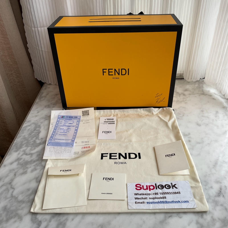 Fendigraphy Small White Leather Bag (1)