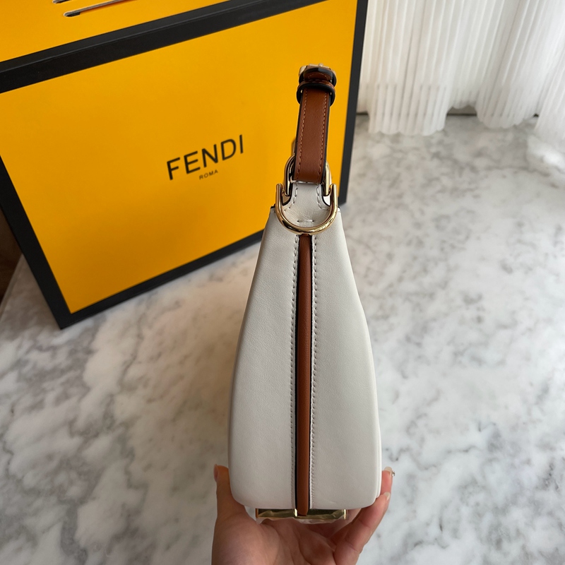 Fendigraphy Small White Leather Bag (7)