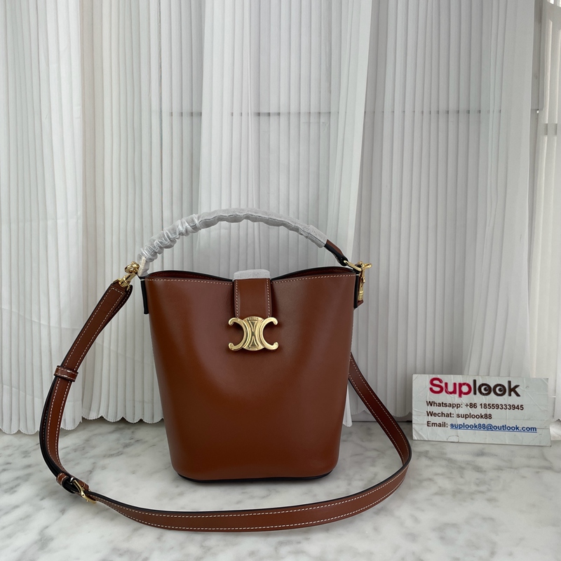 Celine Medium Bucket Louise in Smooth Calfskin Tan (2)
