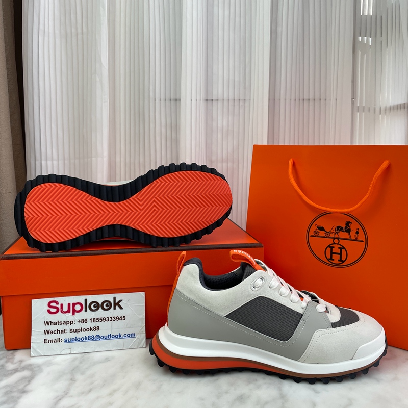 Hermes Leader Sneaker Multicolore Gris Quartz (20)