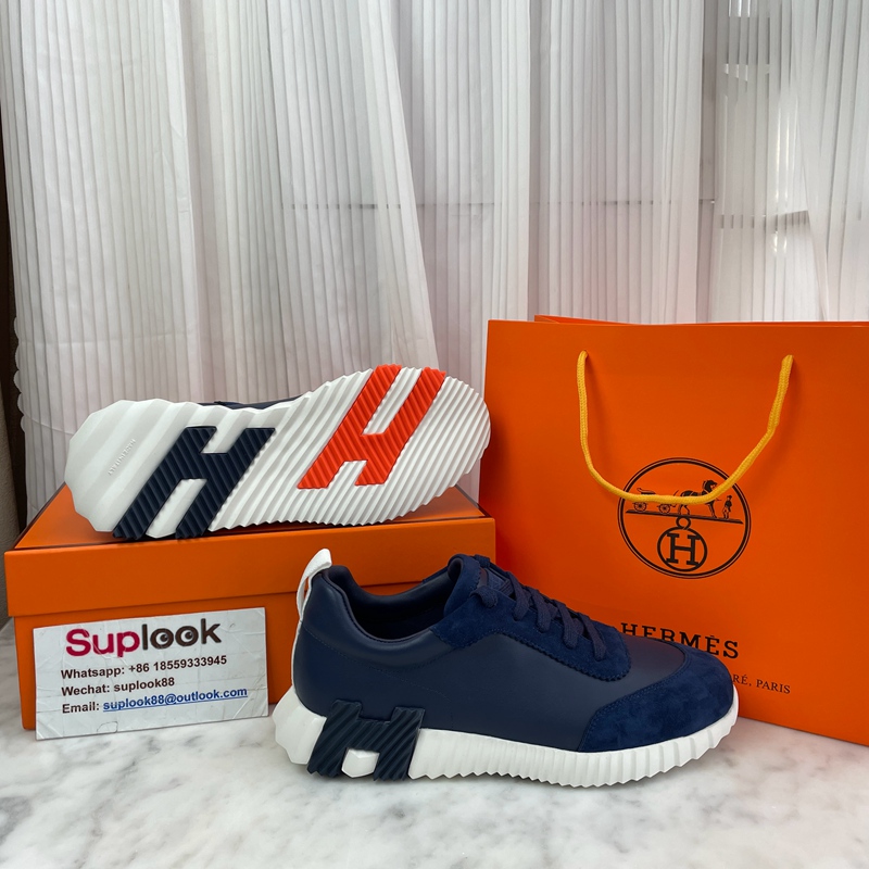 Hermes Bouncing Sneaker Bleu Océan (18)
