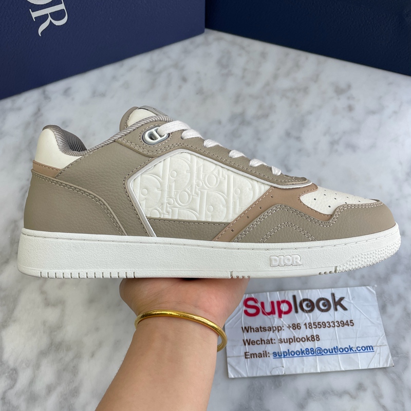 Dior B27 Low-Top Khaki Cream Calfskin (4)