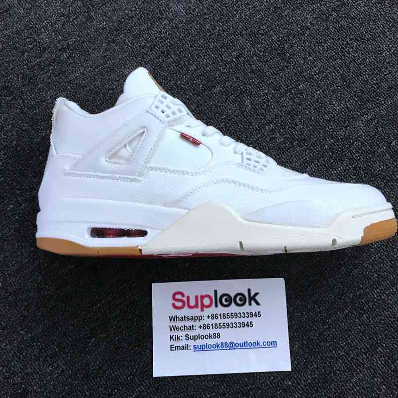 Jordan 4 Retro Levi's White (Blank Tag) A02571-100