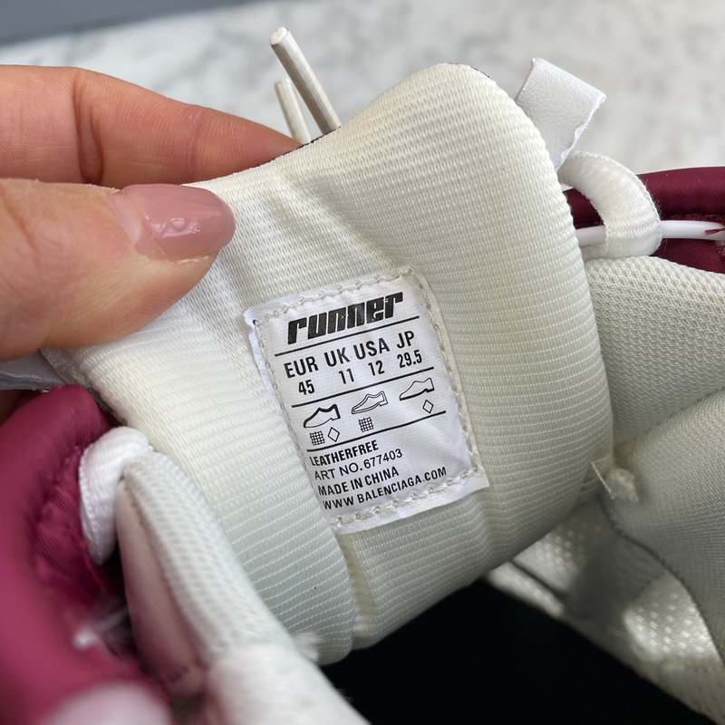 Balenciaga Runner Burgundy Grey (14)