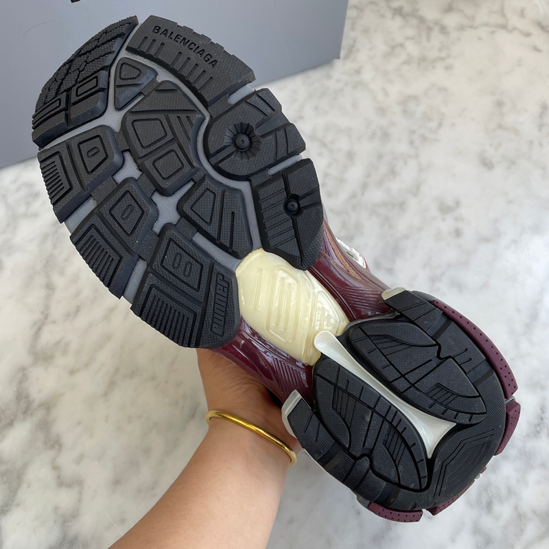 Balenciaga Runner Burgundy Grey (19)