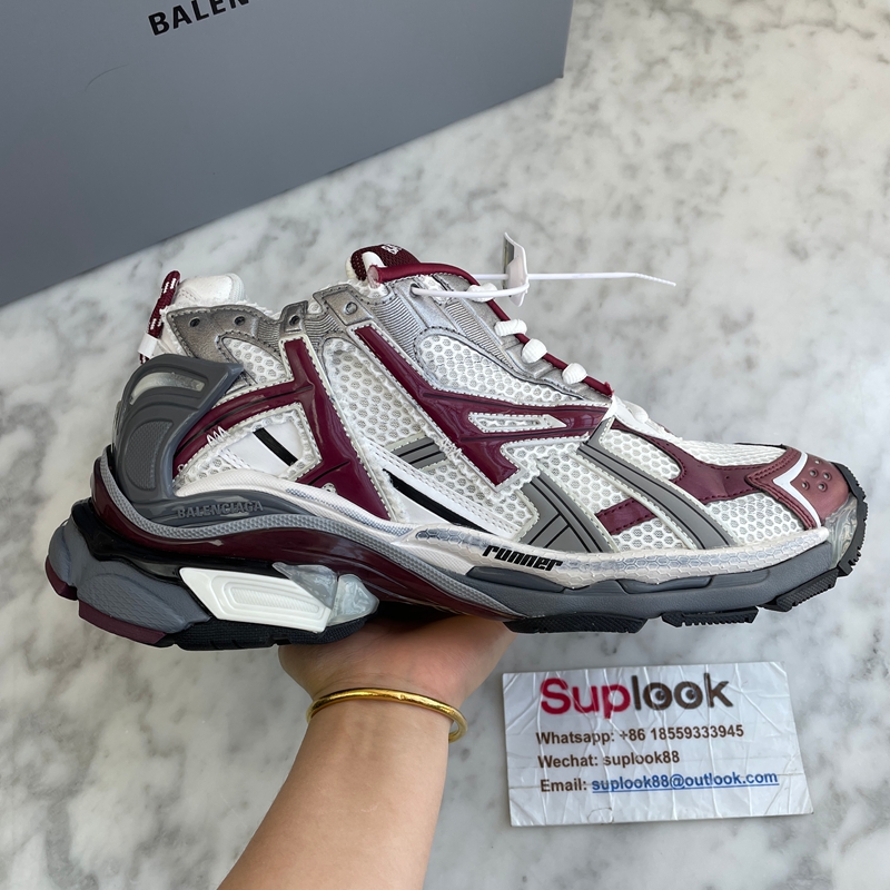 Balenciaga Runner Burgundy Grey (4)