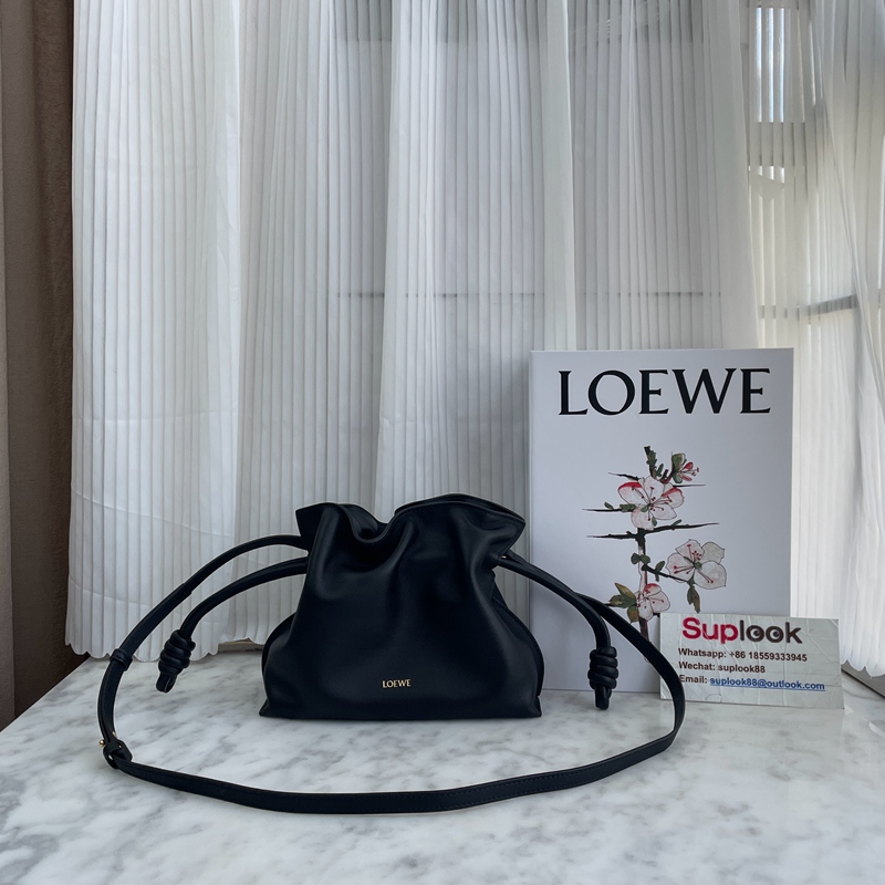 Loewe Flamenco Clutch Bag Black (3)