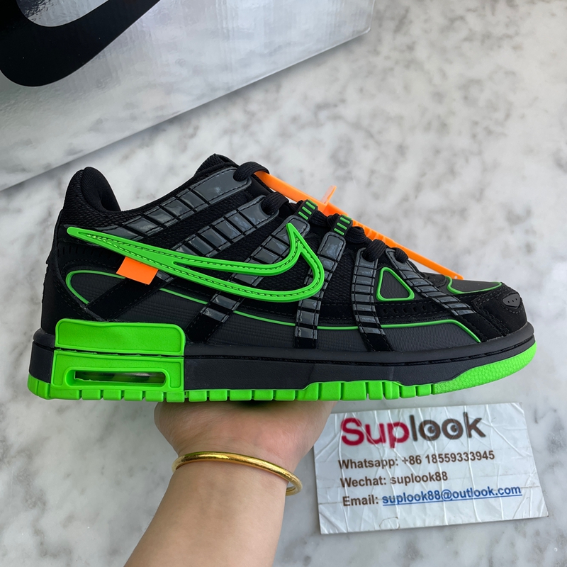 Nike Air Rubber Dunk Off-White Green Strike CU6015-001 (4)