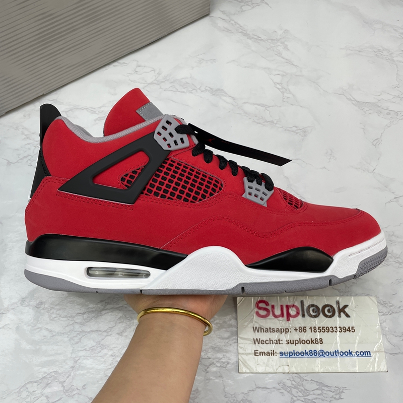 Air Jordan 4 Toro Bravo Fire Red and Black FQ8138-600 (4)
