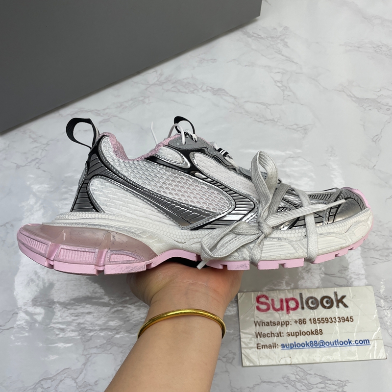 Balenciaga 3xl Gel Clearsole Sneaker White Pink Black (4)