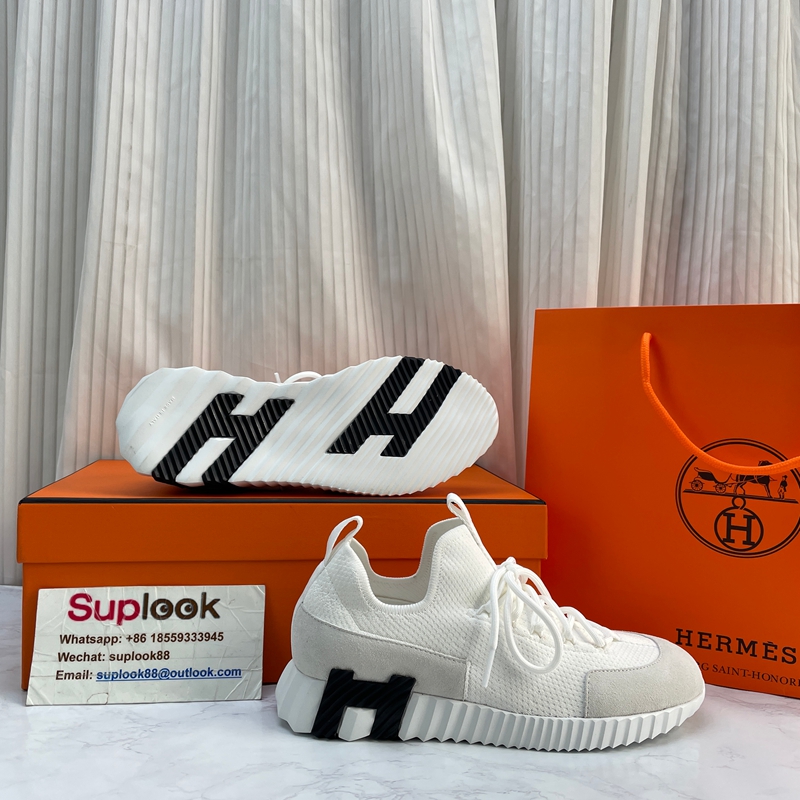 Hermes Lift Slip-on Sneaker Blanc (4)