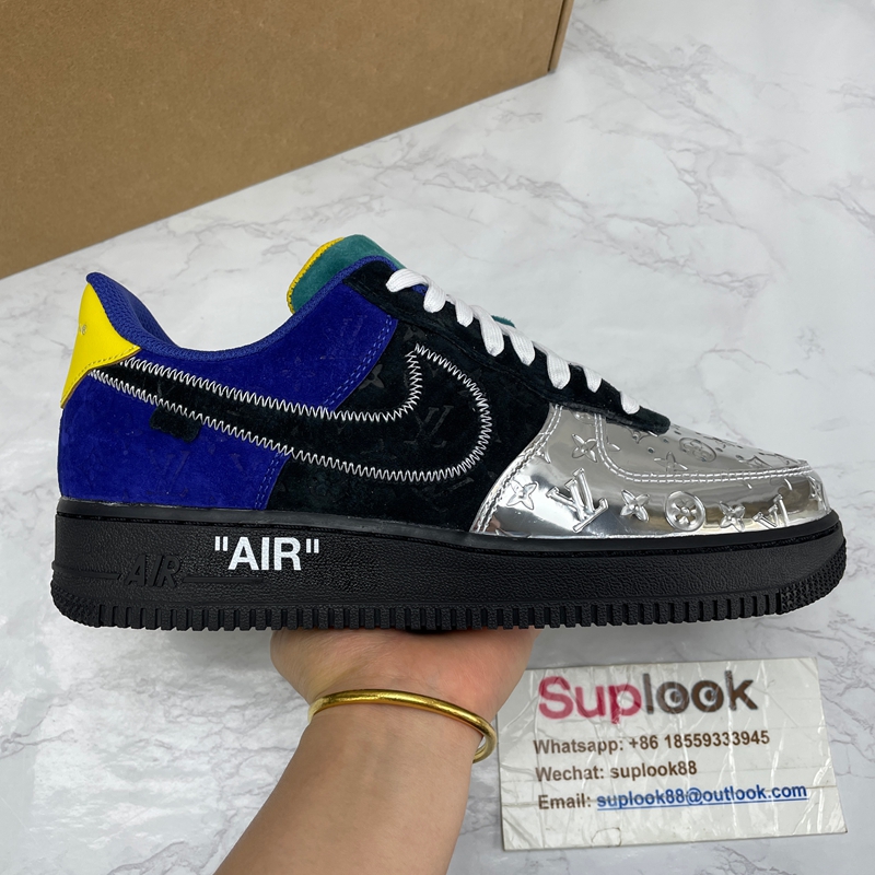 Louis Vuitton x Nike Air Force 1 Low Multi-Color Patchwork (4)