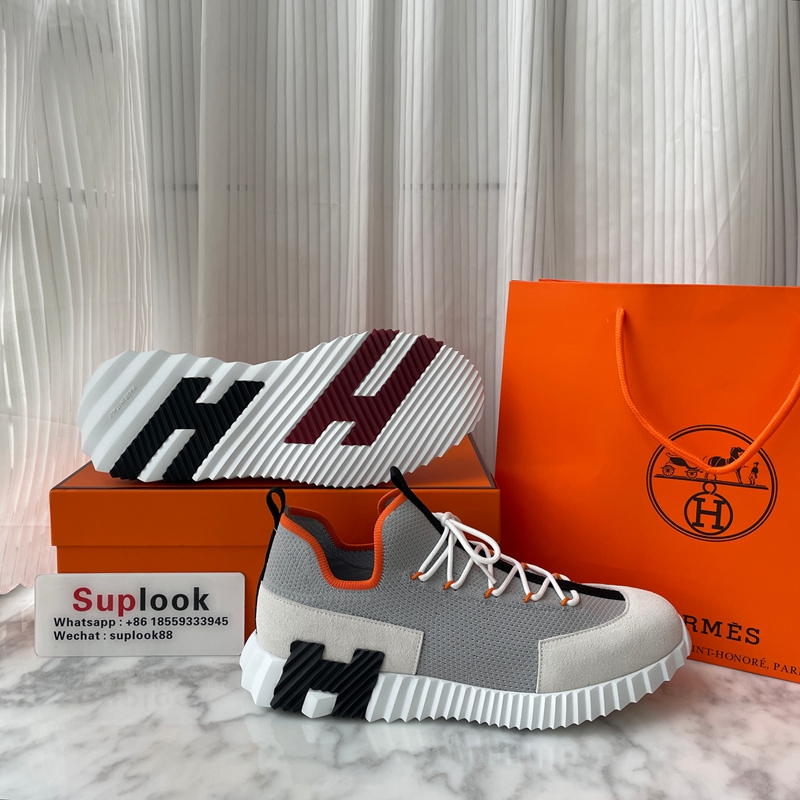 Hermès Lift Slip On Sneaker Multicolore Beige Galet (3)