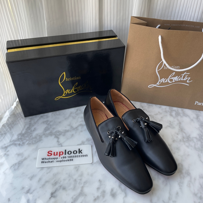 Christian Louboutin Black Dandelion Tassel Loafers (3)