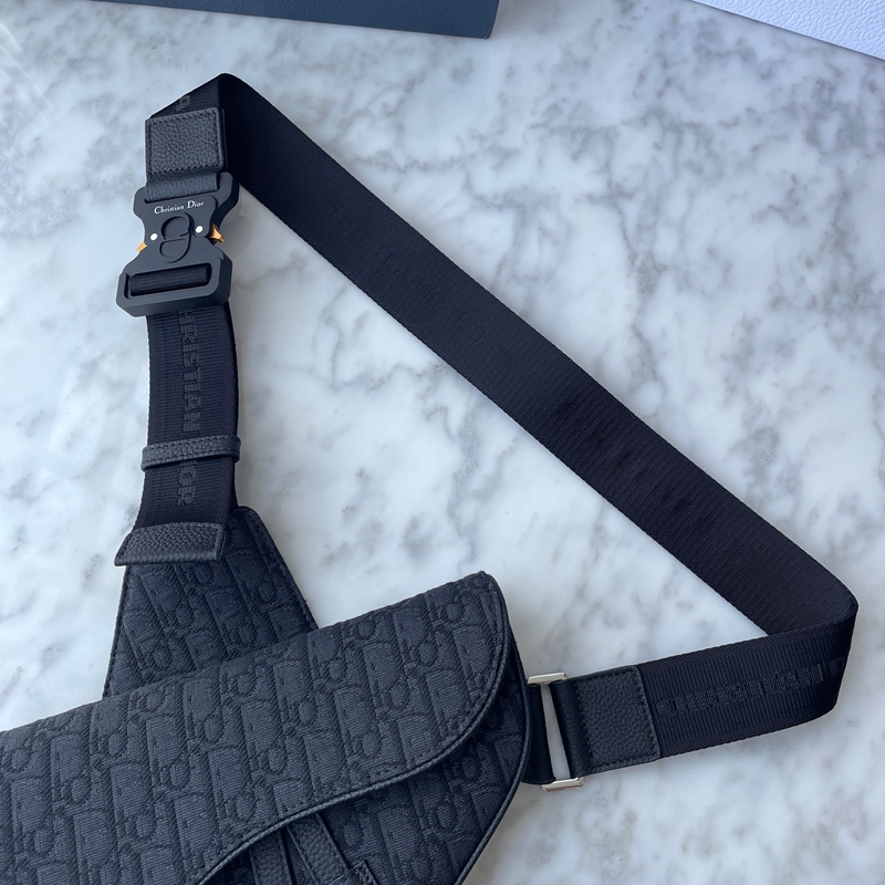 Dior Saddle Bag Black Dior Oblique Jacquard (23)