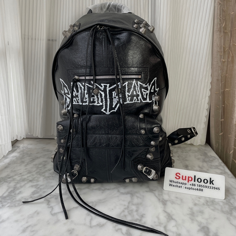 Balenciaga Le Cagole Backpack DIY METAL Black (2)