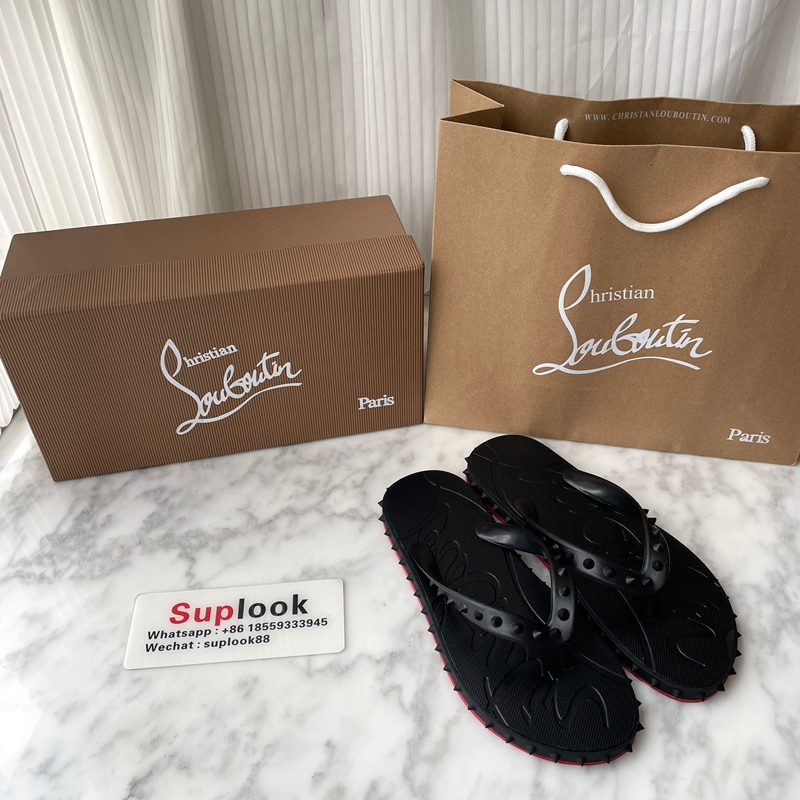 Christian Louboutin Loubi Donna Spike Flip Flops (3)